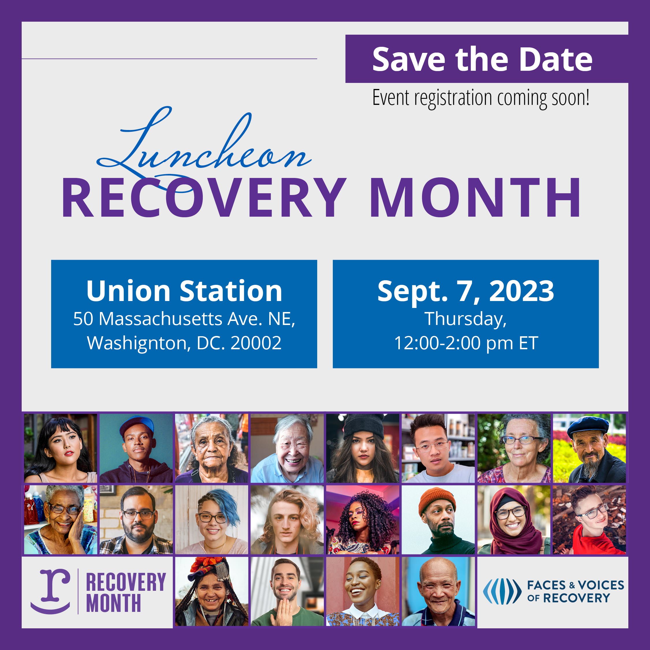 Luncheon Recovery Month Save the Date