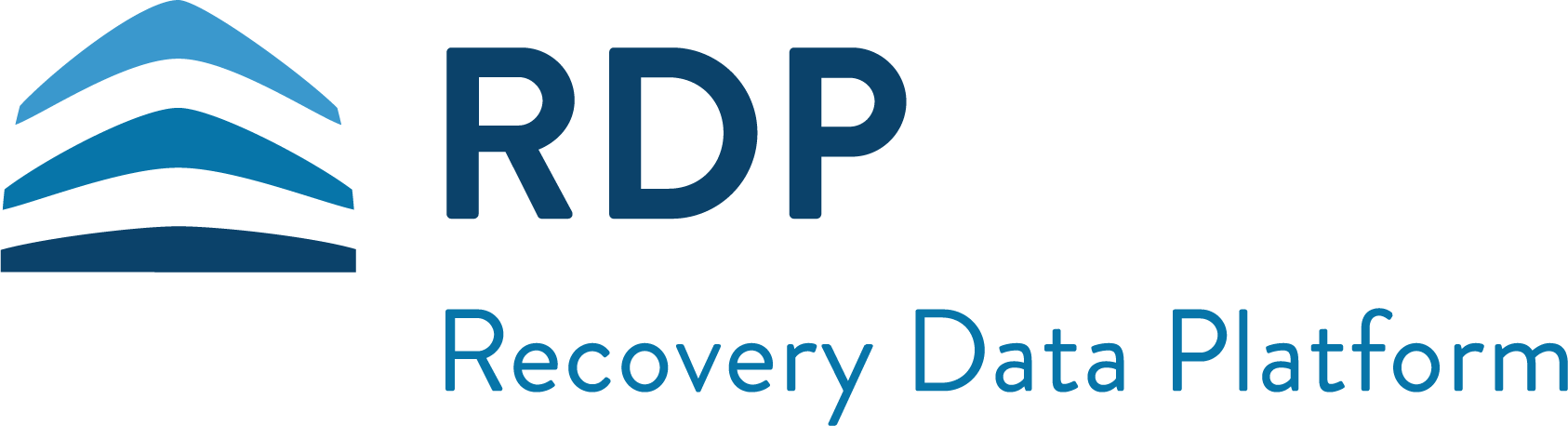 Recovery Data Platform (RDP) logo with icon to the left