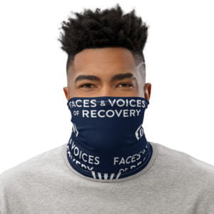 F&V Logo - Navy Neck Gaiter