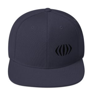 Navy Faces & Voices Snapback Hat
